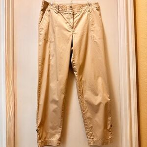 Talbots Women’s Chino Crop Cotton Cream Pants